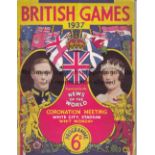 NEWS OF THE WORLD BRITISH GAMES 1937 Programme at White City Stadium 17/5/1937. Generally good