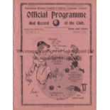 SPURS Programme Tottenham v Southampton 22/10/1932. Ex Bound volume. Generally good