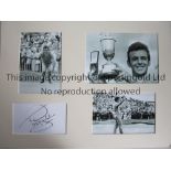 GOLF Mounted reprinted photos of golfer Tony Jacklin winning the Open in 1969 at Lytham & St Annes