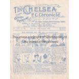 ENGLAND / WALES / CHELSEA Programme England v Wales 20/11/1929 at Stamford Bridge. Not Ex Bound