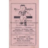 NEW BRIGHTON Home programme v Crewe Alexandra 8/10/1949, very slightly creased and slight ageing