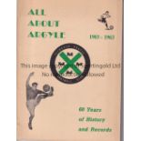 PLYMOUTH ARGYLE Brochure, All About Argyle 1903-1963. Good