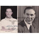 STAN MORTENSEN AUTOGRAPH A signed colorized postcard issued by Saidman Brothers of Blackpool and a