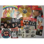 BEATLES A collection of Beatles memorabilia. "Meet the Beatles" magazine 1963 "Love Me Do"