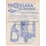 CHELSEA Home programme v Leicester Fosse 29/4/1909. Not Ex Bound Volume but gatefold programme has