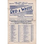 MANCHESTER UNITED V ARSENAL 1929 Programme for the League match at 20/4/1929. Generally good
