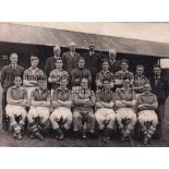 CARDIFF CITY 1944/5 An 8" X 6" B/W original team group photo of the League West Champions, slight