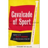 ARSENAL V CELTIC 1955 Programme for Cavalcade of Sport at the White City Stadium 24/5/1955 which