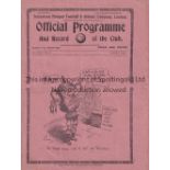 SPURS Programme Tottenham v Preston North End FA Cup 6th Round 6/3/1937. Light horizontal fold. No