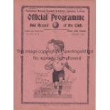 SPURS Programme Tottenham v Stoke City 7/1/1933. Very light horizontal fold. No writing. Generally