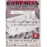 BOHEMIANS V WATERFORD 1939 Programme for the League match at Bohemians 28/1/1939, minor tear.