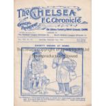 CHELSEA Home gatefold programme v Glossop 2/11/1911. Not Ex Bound Volume. Generally good