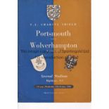 CHARITY SHIELD 1949 Programme Charity Shield Portsmouth v Wolverhampton Wanderers at Highbury (