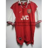 ARSENAL SHIRT Short sleeve red with white sleeves for 1996 - 1998 with number 20 and Upson on the