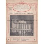 BOXING AT LIVERPOOL F.C. Programme for the boxing evening at Anfield 17/3/1932 headlining Nel