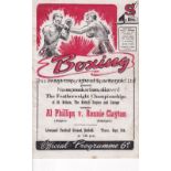 BOXING AT LIVERPOOL F.C. Programme for the boxing evening at Anfield 11/9/1947 headlining Al