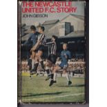 NEWCASTLE Book "The Newcastle United Story" (1969) with 14 autographs and coverage of the Fairs