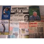 SPORTS MISCELLANY A large 22" x 17" poster including the QPR captain, Terry Venables, "Fight For