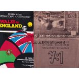 ENGLAND AWAYS A collection of 17 England away programmmes from the 1970's and 1980's. Comes with 2