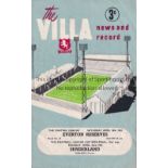 ASTON VILLA V SUNDERLAND 1963 / LEAGUE CUP SEMI-FINAL Programme for the match at Villa 22/4/1963,