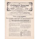 FULHAM V ARSENAL 1922 Single sheet programme for the London Combination match at Fulham 27/4/1922.