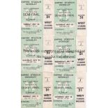 1966 WORLD CUP ENGLAND Set of all 6 England tickets, all Turnstile J, Entrance 51 West Standing