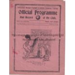 SPURS Programme Tottenham v Everton FA Cup 5th Round Replay 22/2/1937. Some creasing with a few