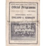 ENGLAND / GERMANY / SPURS Four page programme England v Germany 4/12/1935 at White Hart Lane (