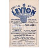 LEYTON Home 4 page programme v Barking Athenian League 25/12/1934. Lacks staples. No writing. Fair