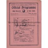 SPURS Programme Tottenham v West Ham United 20/11/1937. Horizontal fold. No writing. Generally good