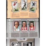 CIGARETTE CARD ALBUMS Three albums from the 1930s, all complete: Association Footballers 1935-