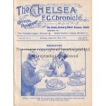 CHELSEA Home programme v Manchester United 20/9/1913. Ex Bound Volume. Generally good