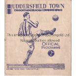 1937 FA CUP SEMI-FINAL / SUNDERLAND V MILLWALL AT HUDDERSFIELD Programme for the match at