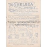 WEST HAM UTD. V ARSENAL 1925 FA CUP AT CHELSEA Programme for the Cup tie at Chelsea 26/1/1925,