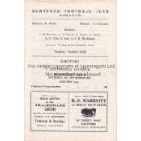 TOTTENHAM HOTSPUR Programme for the away Met. League match v Dartford 28/9/1963, very slightly