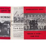 WORKINGTON A collection of 34 Workington home programmes from the late 1960's to the mid 1970's to