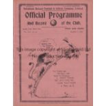 SPURS Programme Tottenham v Millwall 11/3/1933. Ex Bound volume. Generally good