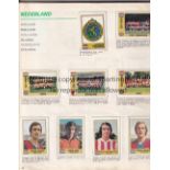 PANINI ALBUM EURO FOOTBALL 1976/7 Complete album. Album is worn. All of the stickers are inserted