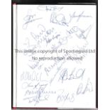 ARSENAL AUTOGRAPHS 1990 Hardback book with dust jacket, The Champions Year, signed on the