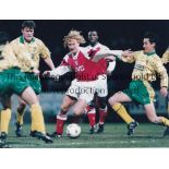 ARSENAL Forty colour action press photos from the 1990's, most are 10" X 8" with either stamps or