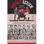 CHARITY SHIELD 1952 Programme Charity Shield Manchester United v Newcastle United at Old Trafford