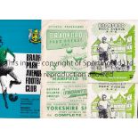 BRADFORD PA A collection of 23 Bradford Park Avenue 20 home programmes and 3 aways 1956/57 to 1970/
