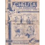 CHELSEA Programme for the home match v Preston North End 13/2/1937. Some foxing. No writing. Fair to