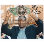 LENNOX LEWIS AUTOGRAPH A colour 10" X 8" photo hand signed in black marker. Good