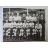 FULHAM Original B/W 15" X 12" team group 1935/6 Press photo issued by A. Wilkes & Son and stamped on