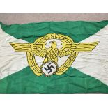 Two German Nazi II World War flags believed to be