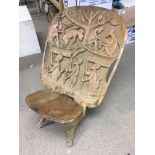 An African tribal birthing chair.