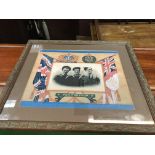 A small framed WW2 navy and RAF portraits of airma