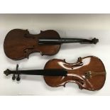 Two English made violins.