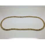 A 9ct gold necklace, approx 10g.